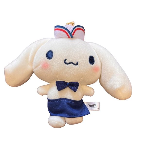 Cinnamoroll Cinnamon Sailor Sanrio Smiles 2019 Keychain Plush 5" Toy Doll Japan - Picture 1 of 5
